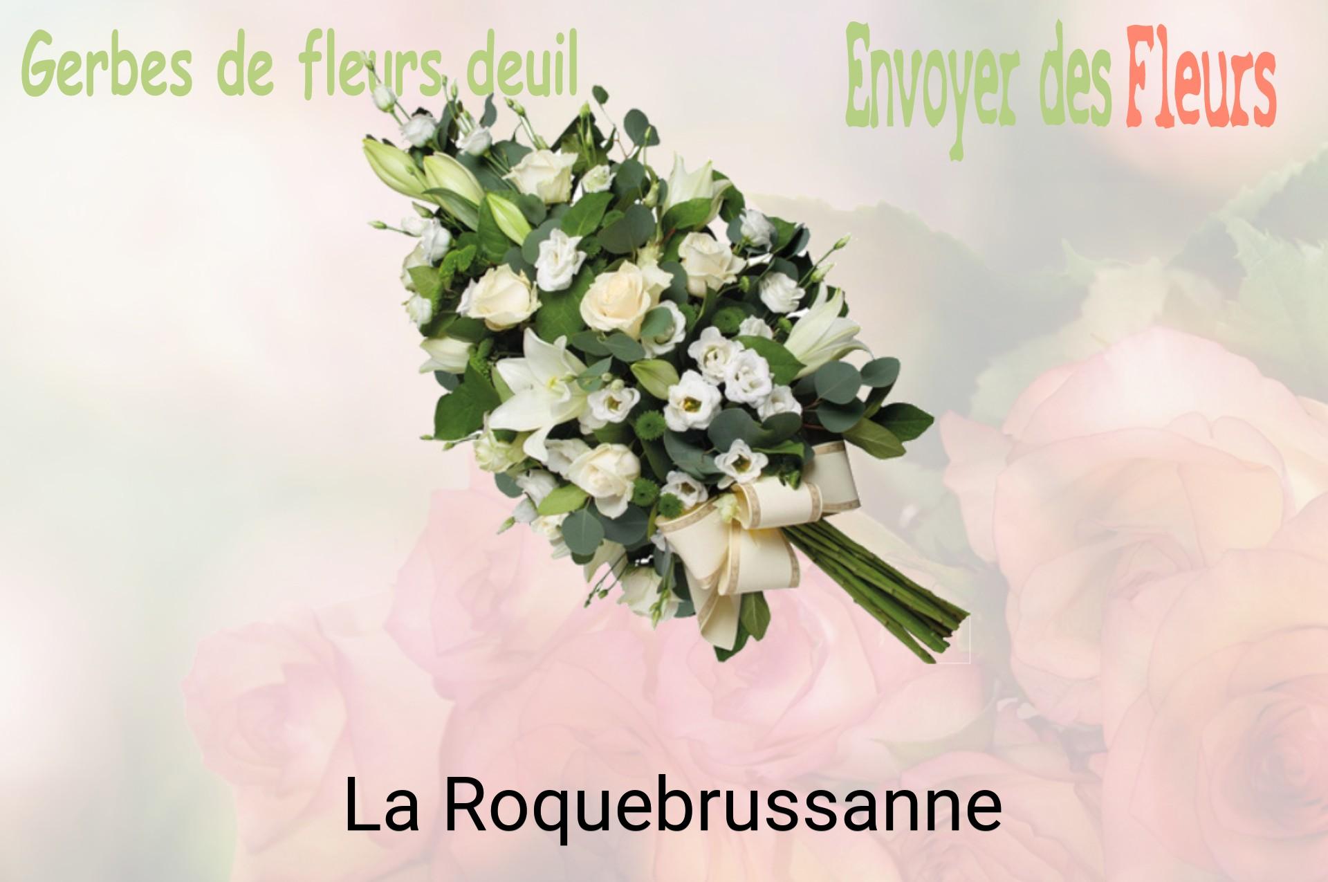 Gerbe de fleurs de deuil livrée à La Roquebrussanne